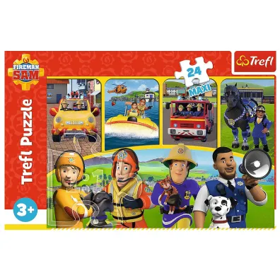 Puzzle maxi 24 el. Stra�ak Sam i przyjaciele Trefl
