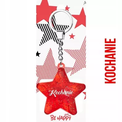 Be-Happy Gifts Brelok gwiazdka Kochanie