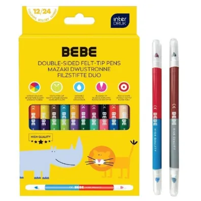 Interdruk Mazaki dwustronne Bebe Kids, 12szt x 24kol.