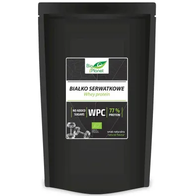 Bio Planet Bia�ko serwatkowe naturalne (koncentrat wpc 77) 500 g Bio