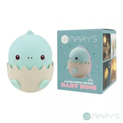 Marys MARY S lampka nocna LED Baby dino  RGB niebieski