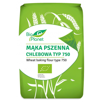 Bio Planet Mąka pszenna chlebowa typ 750 1 kg Bio