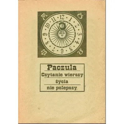 Czytanie wierszy �ycia nie polepszy - Paczula