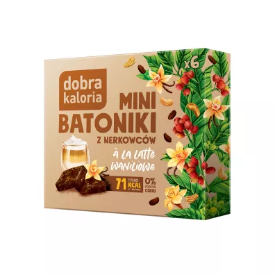 Dobra Kaloria Mini Batoniki z nerkowcw a`la latte waniliowe 102 g