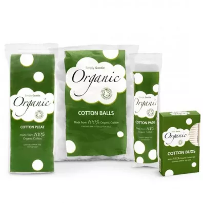 Simply Gentle Organiczne Patyczki Kosmetyczne do Uszu 200 szt.