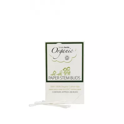 Simply Gentle Organiczne Patyczki Kosmetyczne do Uszu 200 szt.