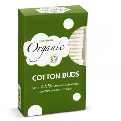 Simply Gentle Organiczne Patyczki Kosmetyczne do Uszu 200 szt.