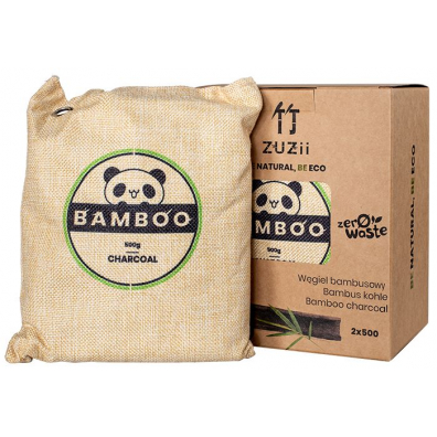 ZUZii Wgiel bambusowy - naturalny osuszacz powietrza 2 x 500 g