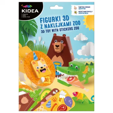 Figurki 3D z naklejkami ZOO Derform