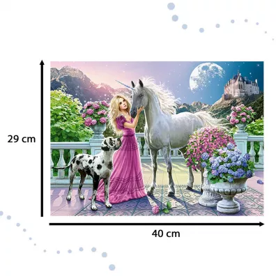 Puzzle 300 el. M�j przyjaciel Unicor Castorland