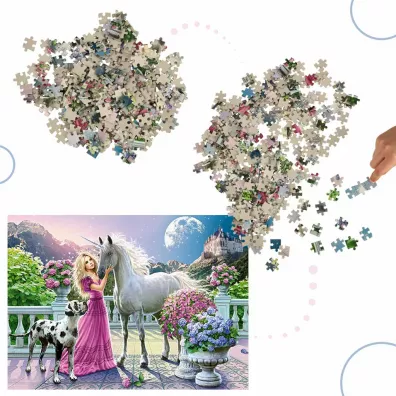 Puzzle 300 el. M�j przyjaciel Unicor Castorland