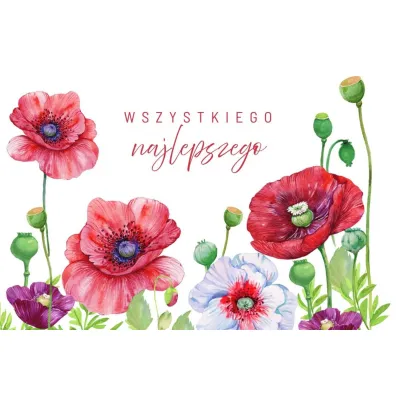Karnet - Wszystkiego najlepszego