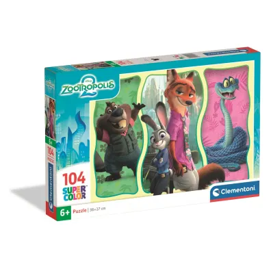 Puzzle 104 el. SuperColor. Zootopia 2 Clementoni