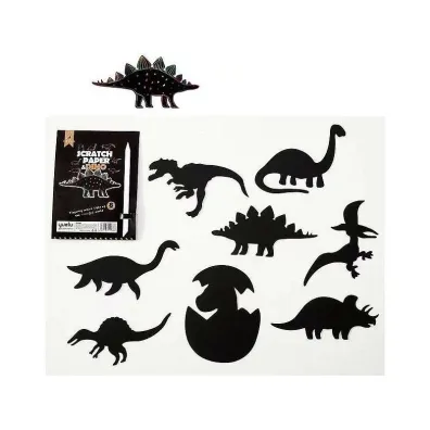 Wydrapywanka dinozaury 8 kart Adar
