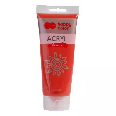 Happy Color Farba akrylowa Studio 200ml jasnoczerwony kadmowy