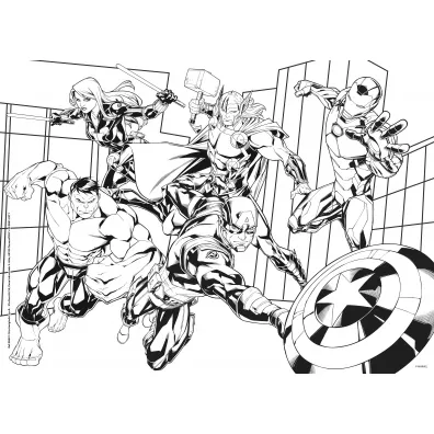 Puzzle 48 el. Marvel Avengers Lisciani