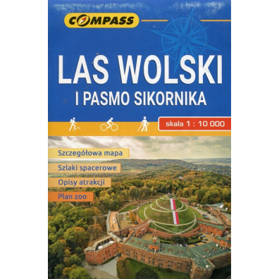 Mapa turystyczna Las Wolski i Pasmo Sikornika 1:10 000