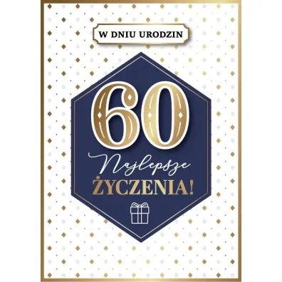 Armin Style KARNET URODZINY 60 B6 Z KOP AS GM-1221 FOL