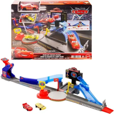 Cars Auta Tor kaskaderski Z�oty T�ok Mattel