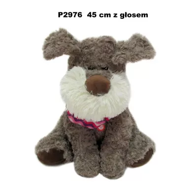 PLUSZAK PIES Z GLOSEM 45CM SIEDZACY SA Sun-Day