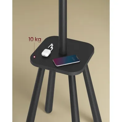Songmics Czarny wieszak na ubrania z pk 170,5 cm