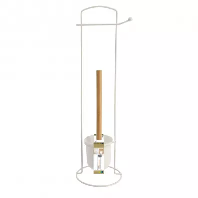 Tendance Stojak ze szczotk do WC White bamboo