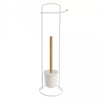 Tendance Stojak ze szczotk do WC White bamboo