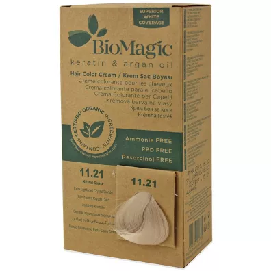 Biomagic Farba do w�os�w extra jasny kryszta�owy blond (11.21) 250 g