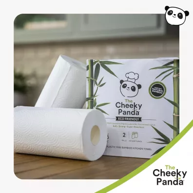 The Cheeky Panda Hipoalergiczny rcznik kuchenny z bambusa 2-warstwowy 2 szt.