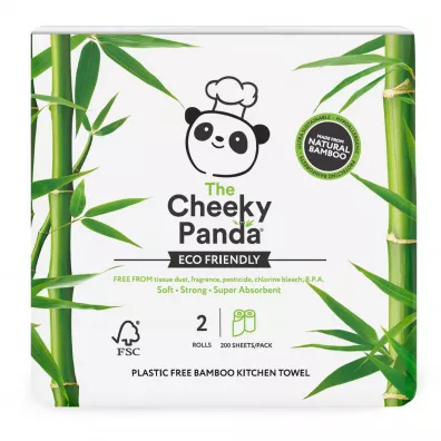 The Cheeky Panda Hipoalergiczny rcznik kuchenny z bambusa 2-warstwowy 2 szt.