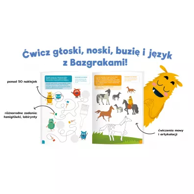 Bazgraki i gimnastyka j�zyka. �wiczenia logopedyczne. Kapitan Nauka