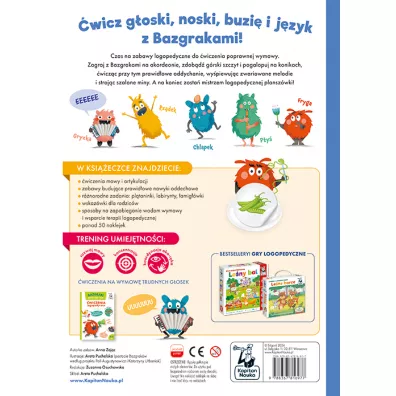 Bazgraki i gimnastyka j�zyka. �wiczenia logopedyczne. Kapitan Nauka