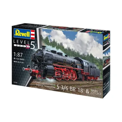 Lokomotywa parowa S3/6 BR18-Tender Revell