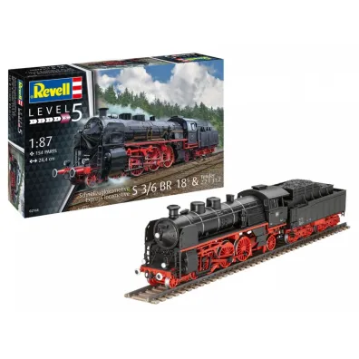 Lokomotywa parowa S3/6 BR18-Tender Revell