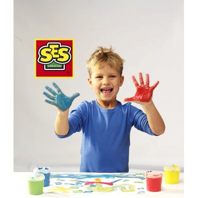 Ses Creative Farby do malowania palcami 4 kolory