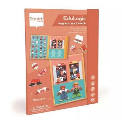 Puzzle Uk�adanka magnetyczna kszta�ty i kolory Ubierz mi� Scratch