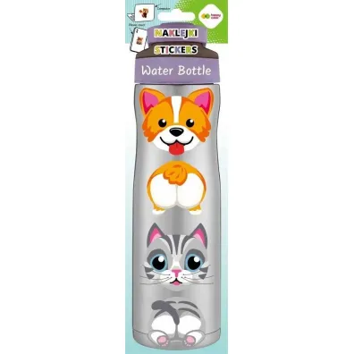 Happy Color Naklejki WATER BOTTLE - Face&Tail, 83x286 mm