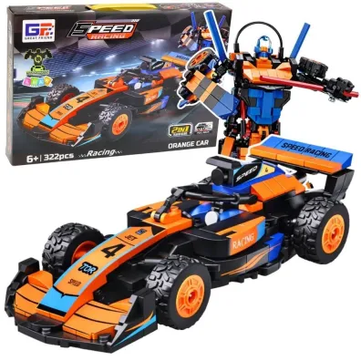 Klocki konstrukcyjne wy�cig�wka robot 2w1