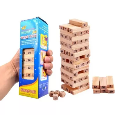 Wie�a klocki drewniane 54el