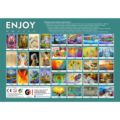 Puzzle 1000 el. Pluszowe misie z czapkami Miko�aja G3