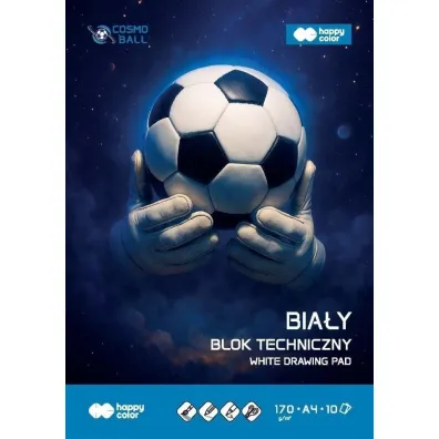 Blok techniczny bia�y A4/10K 170g HAPPY COLOR