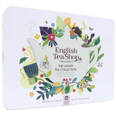 English Tea Shop Organic Zestaw herbat i herbatek luksusowych w puszce (the luxury - 6 smakw) 36 x 2,04 g Bio