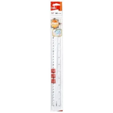 Deli Linijka Pioner prze�roczysta 30cm