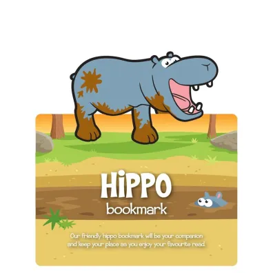 If Zwierz�ca zak�adka do ksi��ki - Hippo - Hipopotam