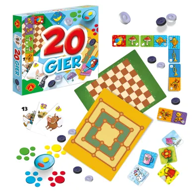 Gry rodzinne. Zestaw 20 gier
