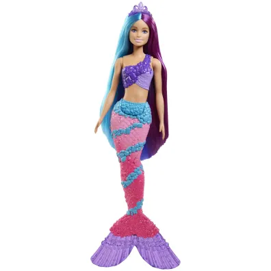 BRB Fantazja D�ugie w�osy Lalka Syrenka GTF39 Mattel