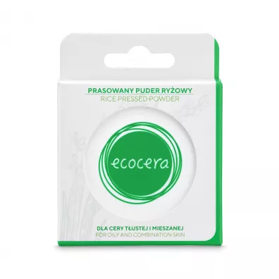 Ecocera Rice Pressed Powder prasowany puder ry�owy dla cery t�ustej i mieszanej 10 g