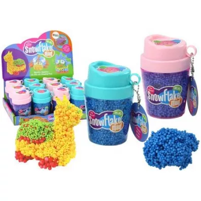 Squishy kulki styropianowe w kubku niebieski Leantoys