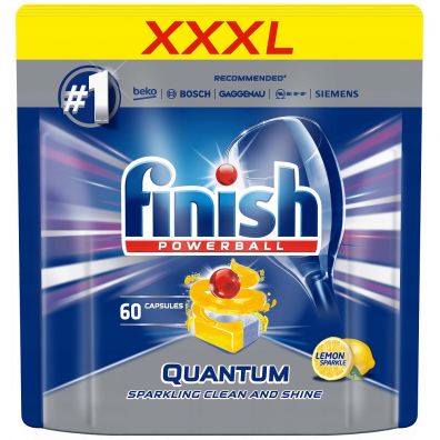 Finish Quantum Max kapsuki do zmywarki cytrynowe 60 szt.