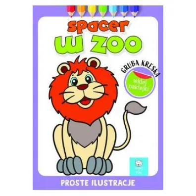Spacer w zoo. Gruba kreska